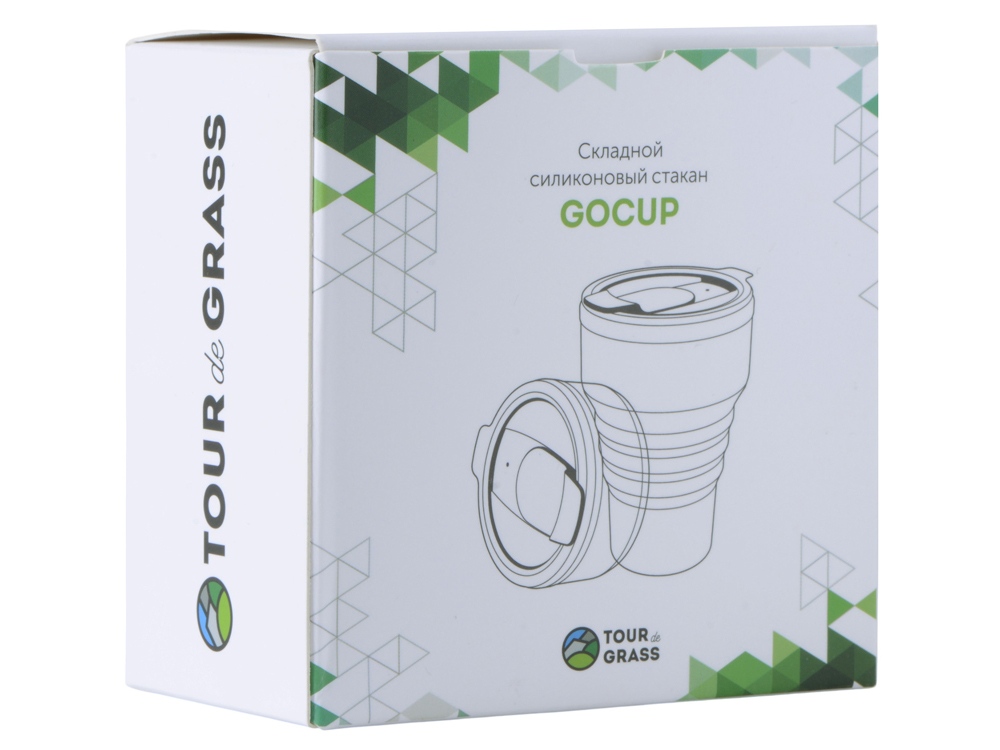 Силиконовый складной стакан «GoCup», бежевый — изображение 7