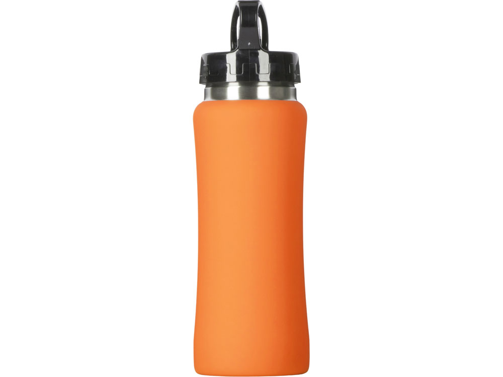 Бутылка для воды «Bottle C1», soft touch, 600 мл, оранжевый — изображение 5