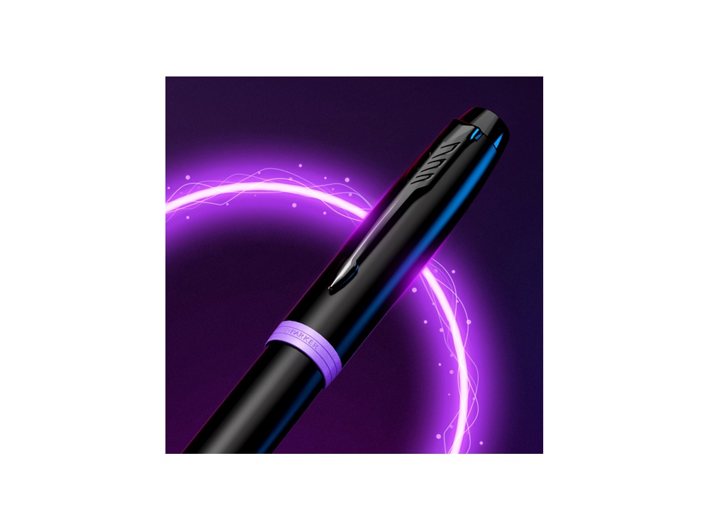 Ручка шариковая Parker «IM Vibrant Rings Flame Amethyst Purple», черный, фиолетовый — изображение 5
