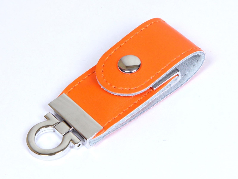 USB 2.0- флешка на 64 Гб в виде брелока, оранжевый — изображение 2