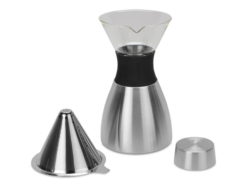 Кофеварка «POUR OVER», серебристый/черный — изображение 2