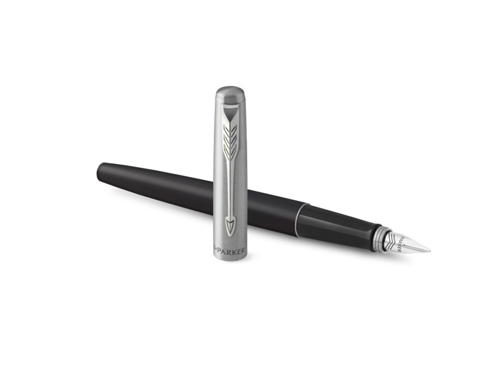 Ручка перьевая Parker Jotter Core, M, черный, серебристый — изображение 4