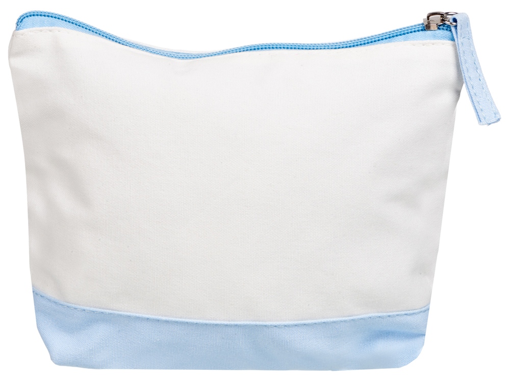 Косметичка хлопковая «Cotton», белый/голубой — изображение 4