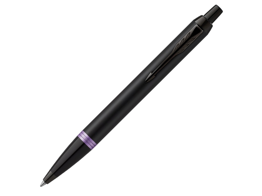 Ручка шариковая Parker «IM Vibrant Rings Flame Amethyst Purple», черный, фиолетовый