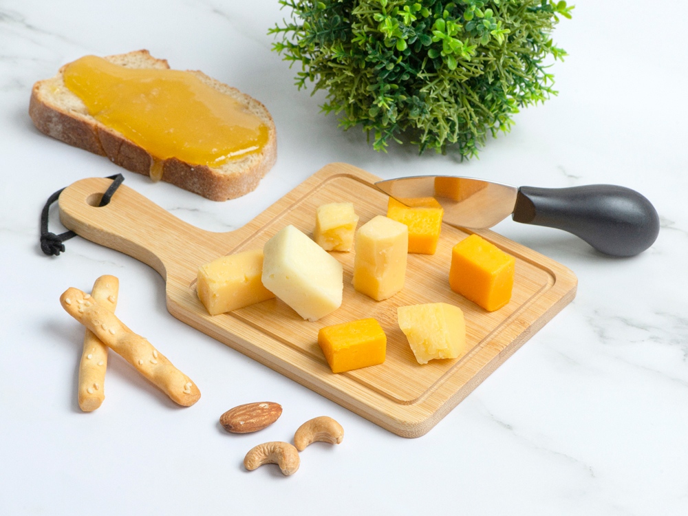 Набор для сыра из бамбука «Pecorino», светло-коричневый — изображение 3