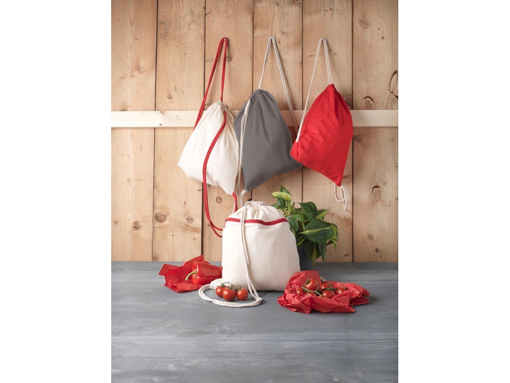 Рюкзак со шнурком «Oregon», серый — изображение 3