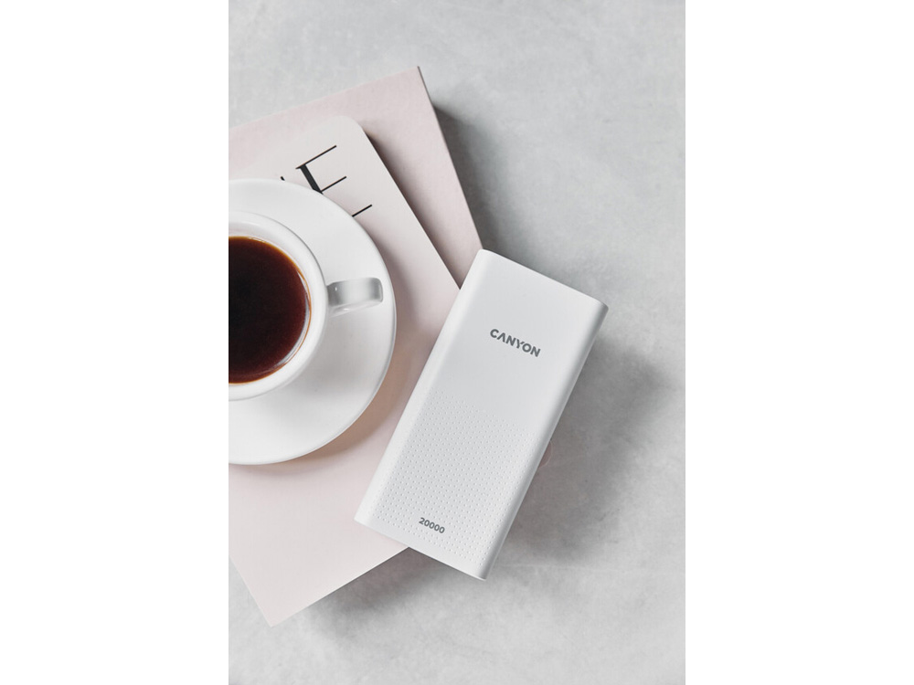 Внешний аккумулятор «PB-2001», 20000 mAh, белый — изображение 3