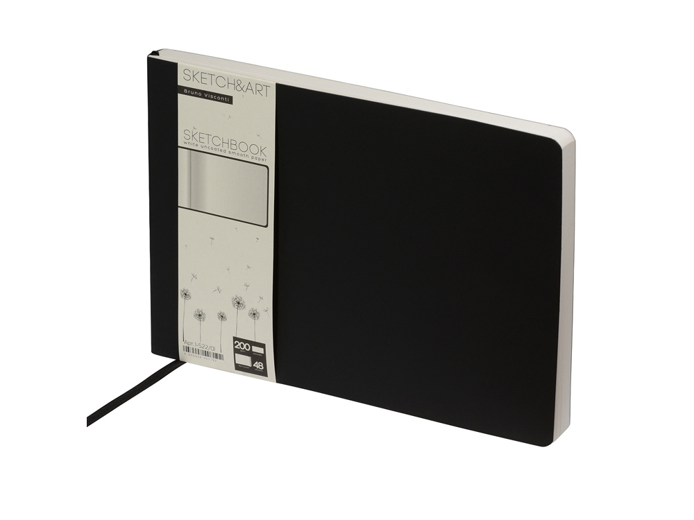 Скетчбук B5 «Sketch & Art» 200 г/м2, soft-touch, черный
