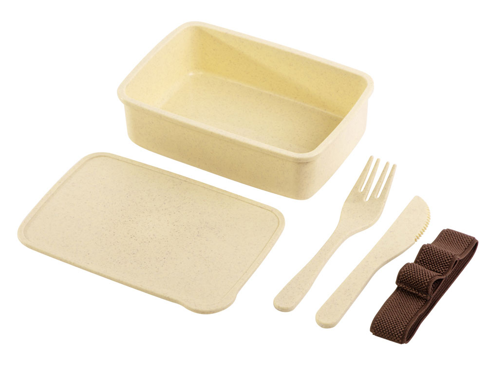 Ланч-бокс из бамбукового волокна «Meal», бежевый — изображение 3