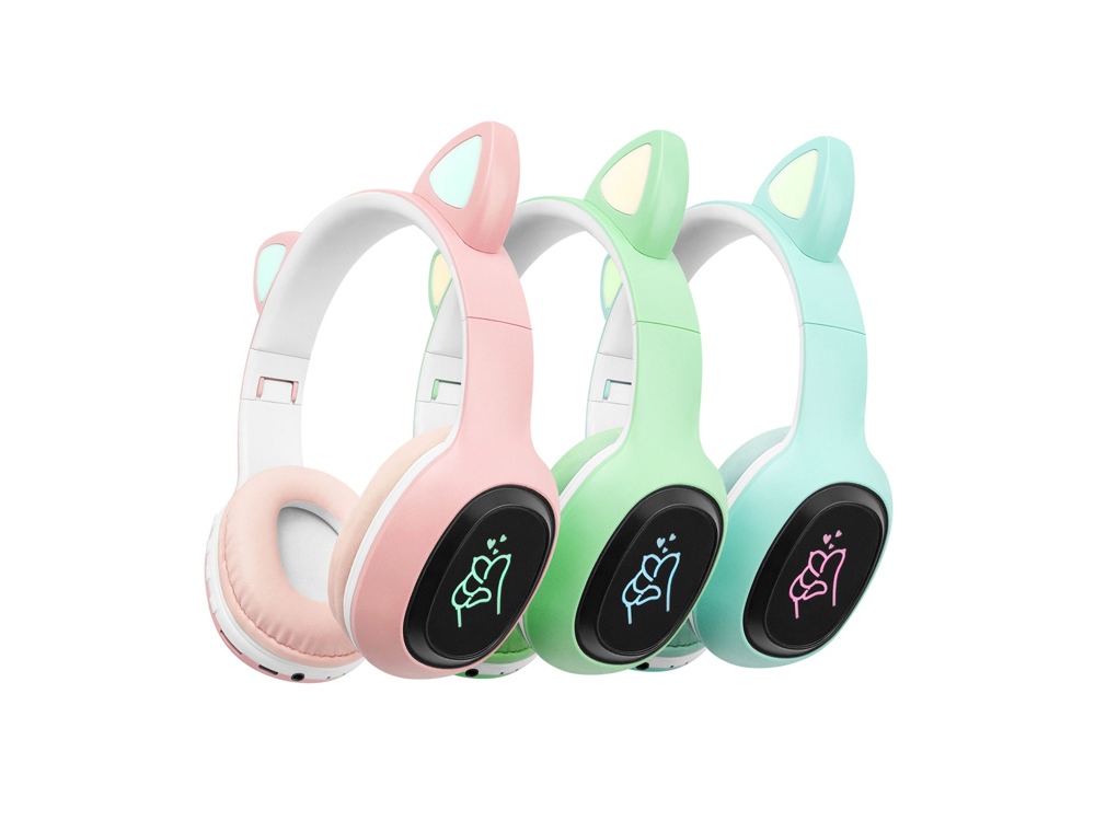 Беспроводные наушники «MySound BH-19», розовый — изображение 5